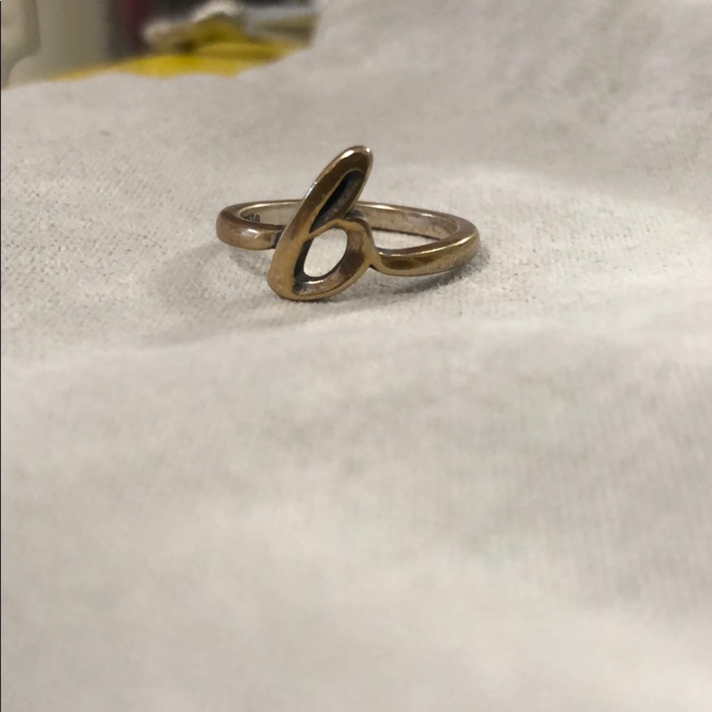 James avery letter “B” ring